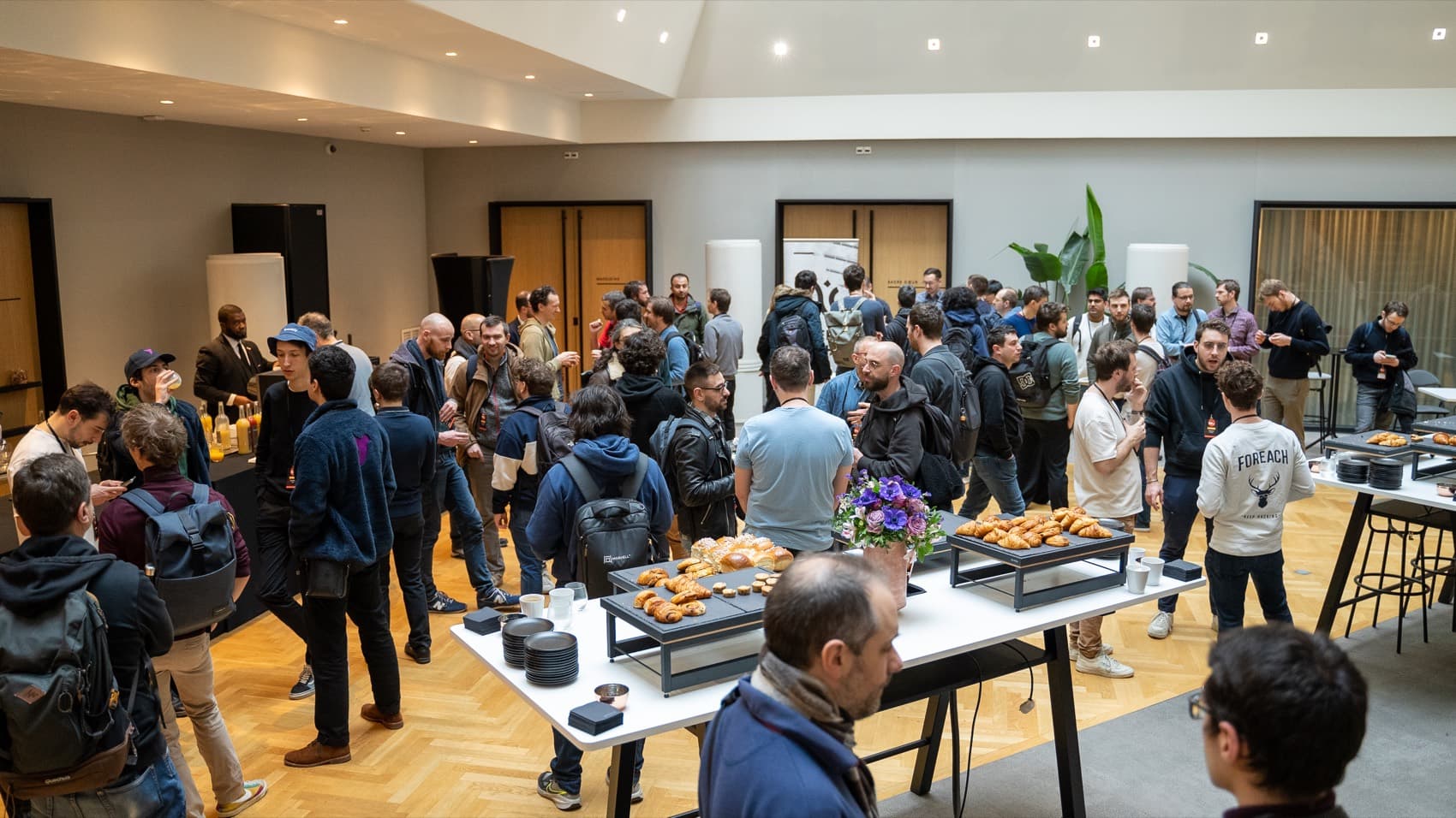 Breakfast at a tech meetup